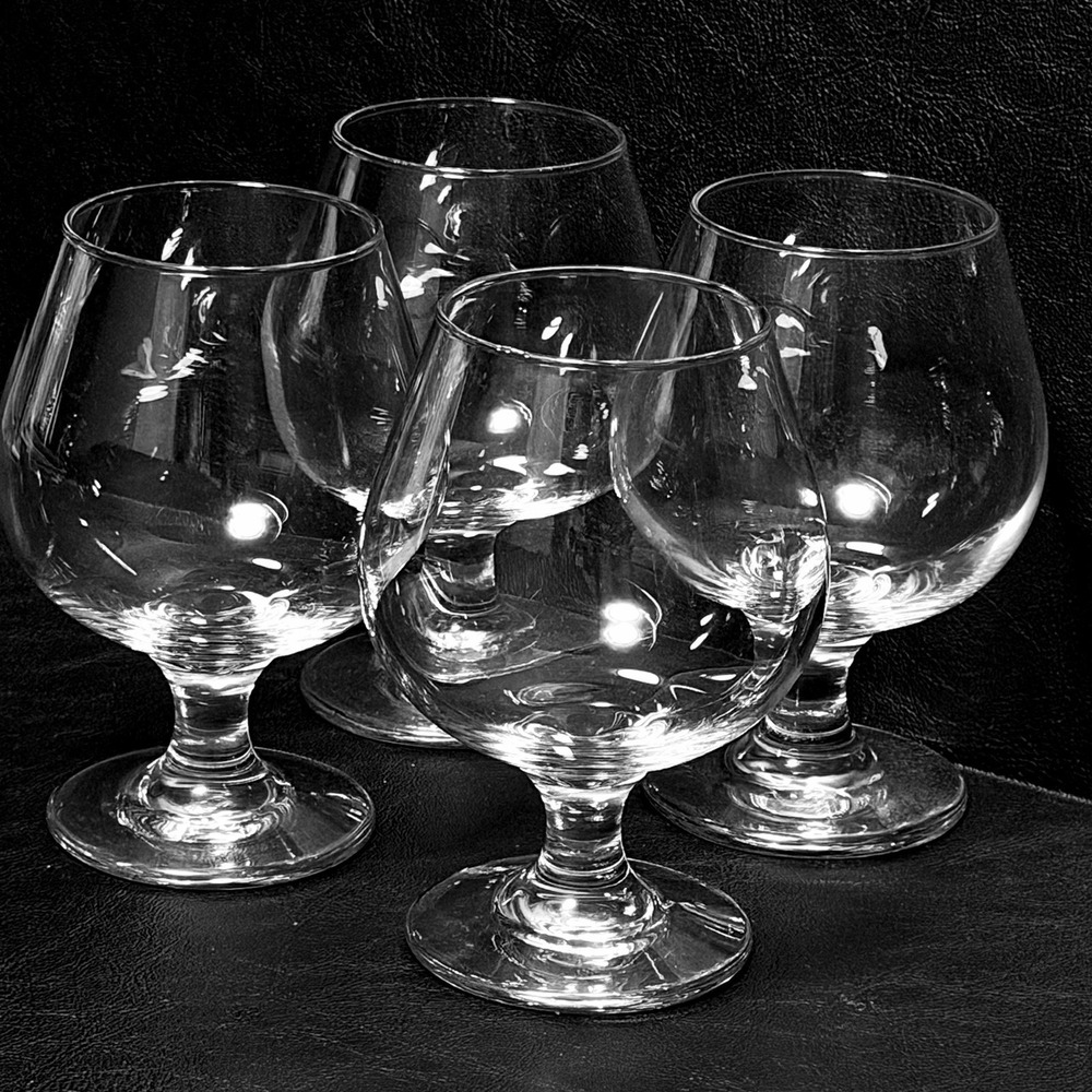 Libbey 3705 EMBASSY Brandy Cognac Snifter Glasses - 5" 11.5 OZ Vintage SET OF 4